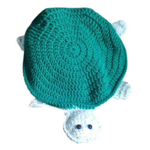 CUTeFiorino Puppe mit DREI Schildkröten, handgewebte Puzzle-Schildkröte für, Schildkrötengröße, Wollschildkröte. Stofftier 13 cm (C, One Size) von CUTeFiorino