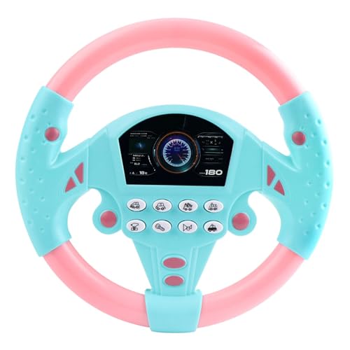 CUTeFiorino Simulierter Fahrcontroller Co-Fahrer Simuliertes Pädagogisches Musikspielzeug Für 4 5 6 alt Baby Kleinkindspielzeug (Pink, One Size) von CUTeFiorino