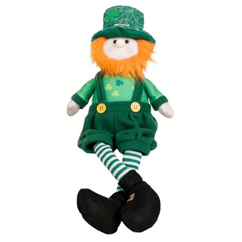 CUTeFiorino St Day Decorations Irish Green Long Legs Leprechaun Stuffed Doll GNOME Saint Day Spring Decorations for Home Kitchen Farmhouse Tiered Tray Holiday Kuscheltier (A, One Size) von CUTeFiorino