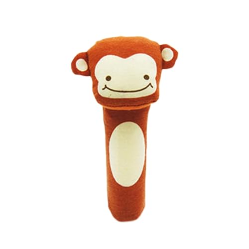CUTeFiorino Stick Infant Soothing Plush Animal Hand Toy Kleinkindspielzeug Auto (Brown, One Size) von CUTeFiorino
