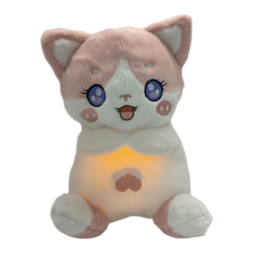 CUTeFiorino The Breathing Green Sleepy Breathing Stuffed Animal Peluche Que Respira para Dormir Sleeping Breathing Anxiety Koala with Sensory Light Sound Music Appease Toy Masse Ostern (Pink, S) von CUTeFiorino