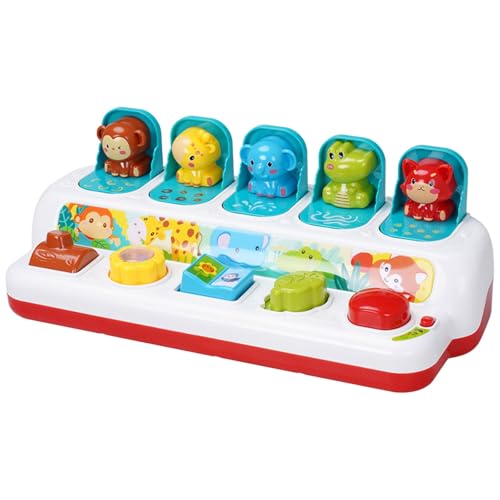 CUTeFiorino Up Animal Box, Frühes Lernen, Up-Spielzeug für, Training und der motorischen Fähigkeiten, lustiges Lernspiel für Compatible with Motorikspielzeug (B, One Size) von CUTeFiorino