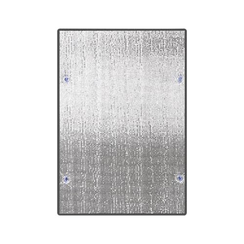 CUTeFiorino Wintergarten Wärmedämmfolie Balkon Sonnenschutz Fensterglas Aluminiumfolie Schallwand Sonnenschutz Applikation Fahrradaufkleber Auto (Grey, One Size) von CUTeFiorino