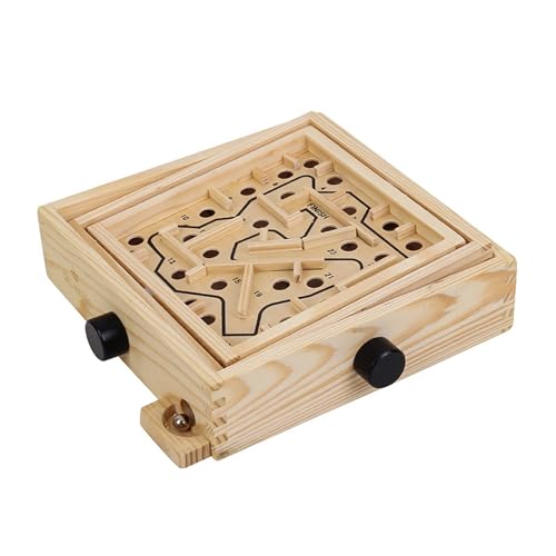 CUTeFiorino WoodenBall Games WoodenLabyrinth Puzzle and Brain Health Coordinated Developmen for Kids and DementiaOld Man Lernuhren (A, One Size) von CUTeFiorino