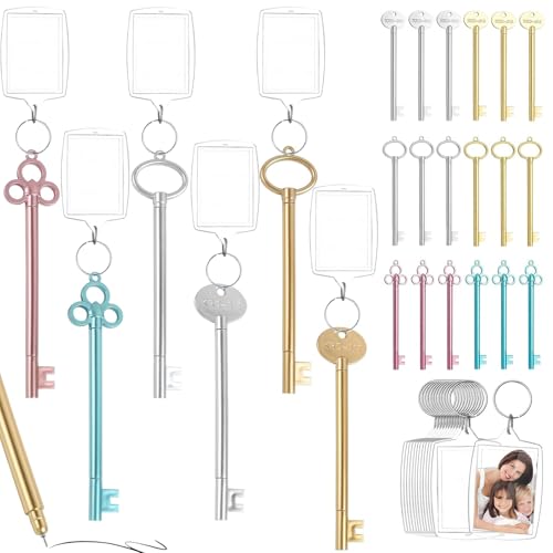 CUVZORA 24 Gelstifte Schlüssel Stifte mit 24 Foto Schlüsselanhänger Acryl Abschiedsgeschenk Einschulung Schulabschluss für Schüler Schulkind Grundschule Schlüsselform Gelschreiber CUVZORA 24 Gelstifte Schlüssel Stifte mit 24 Foto Schlüsselanhänger Acryl Abschiedsgeschenk Einschulung Schulabschluss für Schüler Schulkind Grundschule Schlüsselform Gelschreiber von CUVZORA