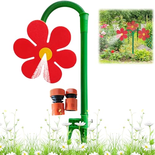 CUVZORA Wassersprinkler Kinder Outdoor, Crazy Daisy Wasserspielzeug mit 360° Rotation und einstellbaren Sprühmodi, Perfekt für Garten, Wasserspaß und Outdoor Spiele für Kinder von 3-12 Jahren (Rot) CUVZORA Wassersprinkler Kinder Outdoor, Crazy Daisy Wasserspielzeug mit 360° Rotation und einstellbaren Sprühmodi, Perfekt für Garten, Wasserspaß und Outdoor Spiele für Kinder von 3-12 Jahren (Rot) von CUVZORA