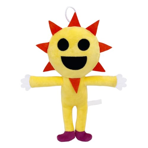CUZYP Sprunki Incredibox Kuscheltier Plüsch Spielzeug,23 cm × 21 cm Sprunki-Puppe, Plüschtiere für Spielefans, Kinder und Spielefans(Gelbe Sonne in Menschenform) von CUZYP