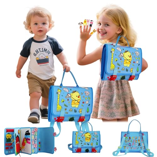 Tragbar Busy Board Montessori Spielzeug – Baby Busy Book für Frühe Bildung Entwicklung, Kleinkinder Lernspielzeug Grundkenntnisse, Sensorik Activity Board Motorikspielzeug, Geschenke für Junge Mädchen Tragbar Busy Board Montessori Spielzeug – Baby Busy Book für Frühe Bildung Entwicklung, Kleinkinder Lernspielzeug Grundkenntnisse, Sensorik Activity Board Motorikspielzeug, Geschenke für Junge Mädchen von CVARRISE