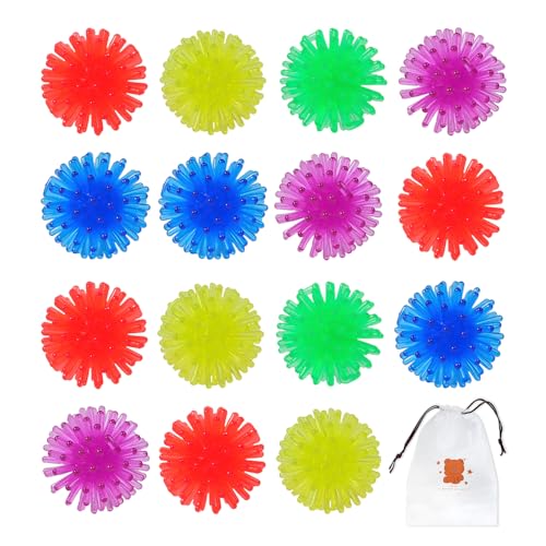 15 Stück Mini-Stressbälle, 1 Stück Aufbewahrungstasche, Mini-Anti-Stress-Bälle, Bump-Stressbälle, Mini-Stressball-Spielzeug, Kinderspielzeug 15 Stück Mini-Stressbälle, 1 Stück Aufbewahrungstasche, Mini-Anti-Stress-Bälle, Bump-Stressbälle, Mini-Stressball-Spielzeug, Kinderspielzeug von CVFRTT