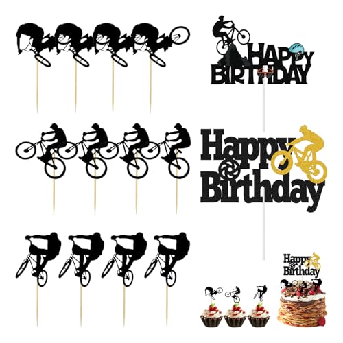 CVFRTT 14 Stück Fahrradeinsätze, Fahrrad-Kucheneinsätze, Fahrrad-Themen-Kuchenaufsatz, Party-Kuchendekorationen, Kucheneinsätze CVFRTT 14 Stück Fahrradeinsätze, Fahrrad-Kucheneinsätze, Fahrrad-Themen-Kuchenaufsatz, Party-Kuchendekorationen, Kucheneinsätze von CVFRTT