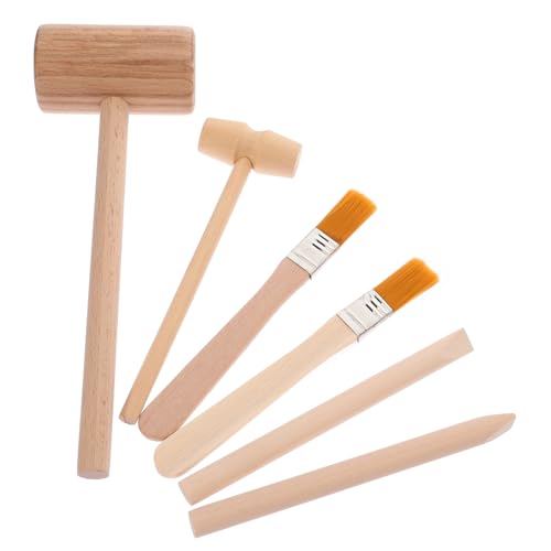 1 Satz zum Graben von Werkzeugen DIY-Grabset ausgraben Ausgrabungsspielzeug schuhlöffel Edelstein -Grabkit DIY-Werkzeuge zum Graben aus Holz hölzern Khaki von CVUTOVO