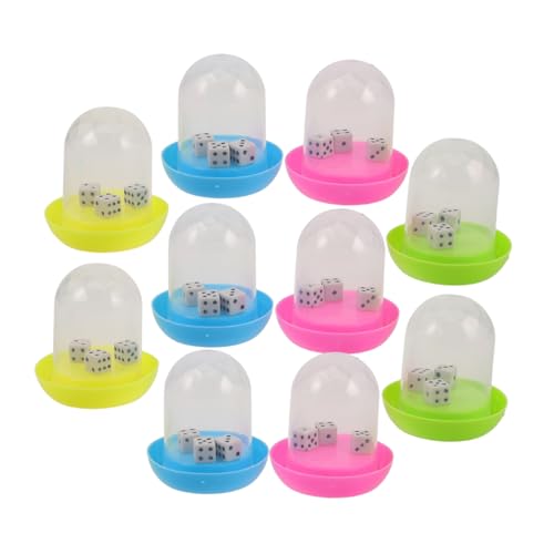 10 Sätze Würfelspielzeug Set für Teiliges Set aus Bunten Dice für Partys Familienfeiern und für Kompakt Tragbar und Vielseitig für Unterhaltung 10 Sätze Würfelspielzeug Set für Teiliges Set aus Bunten Dice für Partys Familienfeiern und für Kompakt Tragbar und Vielseitig für Unterhaltung von CVUTOVO