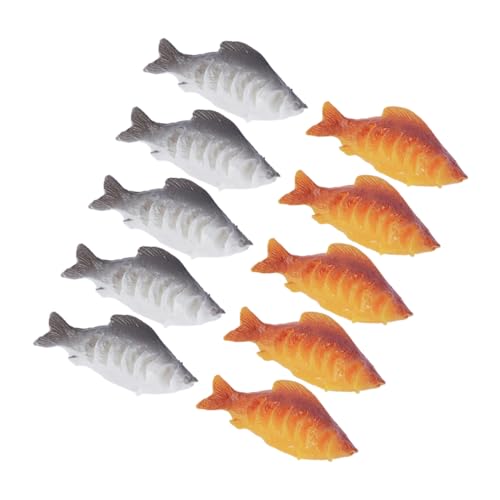 10 Stück Mini Koi Fisch Modell Realistische Simulation Dekoration für Puppenhaus und Feengarten DIY Kunsthandwerk Zubehör Lifelike Figuren 10 Stück Mini Koi Fisch Modell Realistische Simulation Dekoration für Puppenhaus und Feengarten DIY Kunsthandwerk Zubehör Lifelike Figuren von CVUTOVO