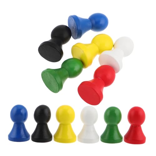 12 Stück Holzfiguren für Brettspiele Spielsteine für Schach Dame und Andere Tischspiele Robuste und Vielseitige Spielmarkierungen 12 Stück Holzfiguren für Brettspiele Spielsteine für Schach Dame und Andere Tischspiele Robuste und Vielseitige Spielmarkierungen von CVUTOVO