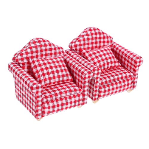 2 Sätze Mini-Sofa Couch Miniatur Puppe Modelle Modellsofa süße Minimöbel Mini Möbel Mini-Stühle Spielhausmöbel Mini-Möbelverzierung Mini Landschaftszubehör -Sofa Holz rot 2 Sätze Mini-Sofa Couch Miniatur Puppe Modelle Modellsofa süße Minimöbel Mini Möbel Mini-Stühle Spielhausmöbel Mini-Möbelverzierung Mini Landschaftszubehör -Sofa Holz rot von CVUTOVO