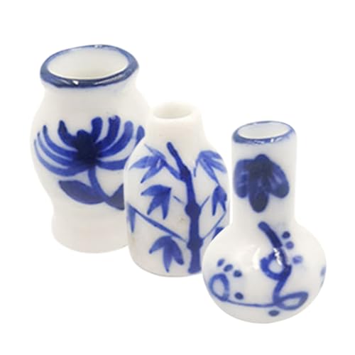 3 Stück Blumenvase aus Keramik Teiliges Deko Vasenmodell für Puppenhäuser für Mini Dekoration und Kreative Arrangements 3 Stück Blumenvase aus Keramik Teiliges Deko Vasenmodell für Puppenhäuser für Mini Dekoration und Kreative Arrangements von CVUTOVO