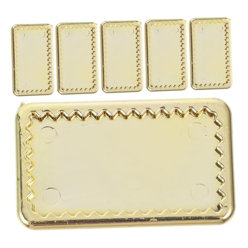 6 Stück Geschirrset aus Puppenhaus Zubehör für Küchen Szenen Mini Teller und Tabletts für Realistische Deko und Spielzeugmodelle 6 Stück Geschirrset aus Puppenhaus Zubehör für Küchen Szenen Mini Teller und Tabletts für Realistische Deko und Spielzeugmodelle von CVUTOVO