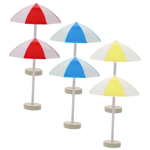 6 Stück Strandschirme Ornamente Dekorationen Puppenhaus Regenschirm Miniatur-Fotografie-Requisiten Mini-Strand- Mini-sonnenschirmdekore Hölzern 6 Stück Strandschirme Ornamente Dekorationen Puppenhaus Regenschirm Miniatur-Fotografie-Requisiten Mini-Strand- Mini-sonnenschirmdekore Hölzern von CVUTOVO