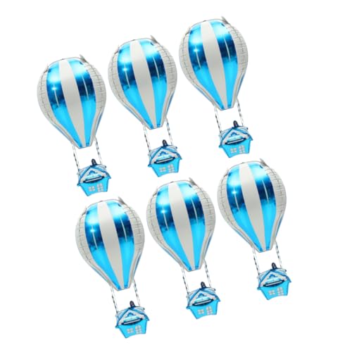 6 Stück Teiliges Heißluftballon Dekoration Folienballons für Kindergeburtstage Shower und Feiern Schnelle Installation Farbenfrohe und Auffällige Party Accessoires 6 Stück Teiliges Heißluftballon Dekoration Folienballons für Kindergeburtstage Shower und Feiern Schnelle Installation Farbenfrohe und Auffällige Party Accessoires von CVUTOVO