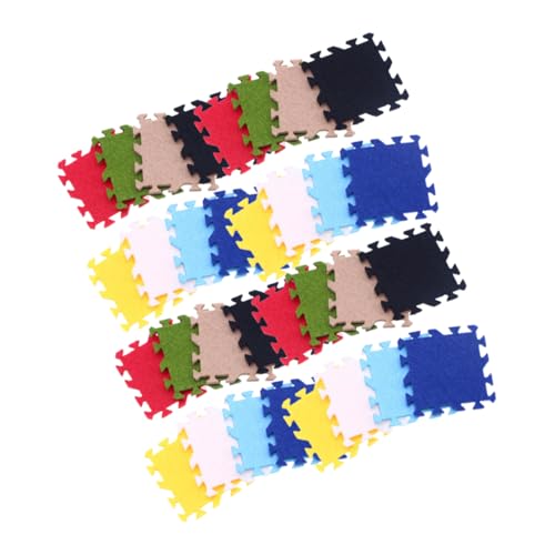 72 Stück Mini-Teppich Miniatur Dollhouse Floor Matte Matten Matte Mini -Hausdekorationen kleine Hausdekoration DIY Mini-Puzzle-Matte Mini-Hausmatte Stoff 72 Stück Mini-Teppich Miniatur Dollhouse Floor Matte Matten Matte Mini -Hausdekorationen kleine Hausdekoration DIY Mini-Puzzle-Matte Mini-Hausmatte Stoff von CVUTOVO