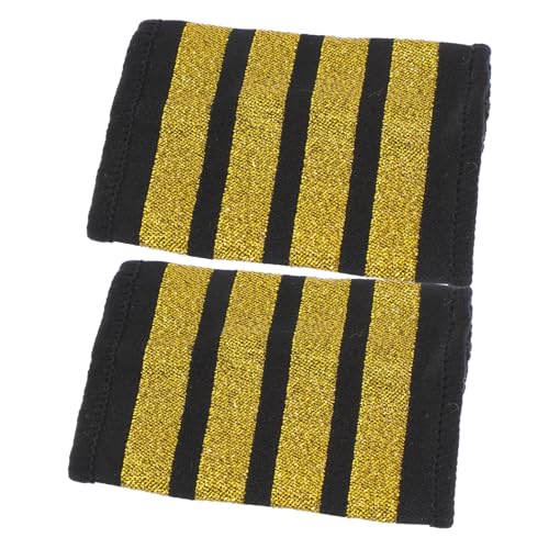 CVUTOVO 1 Paar Schulterklappen für Pilotenuniform Goldene Epauletten für Kinderkostüme Rollenspiele und Cosplay Stabil und Bequem Symbolisieren Führung und Prestige CVUTOVO 1 Paar Schulterklappen für Pilotenuniform Goldene Epauletten für Kinderkostüme Rollenspiele und Cosplay Stabil und Bequem Symbolisieren Führung und Prestige von CVUTOVO