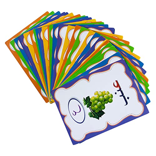 CVUTOVO 1 Satz Arabische Wörter Lernkarten Set für Kognitive Spielkarten Frühen Bildung Lernspielzeug für Vorschulkinder und Kleinkinder von CVUTOVO