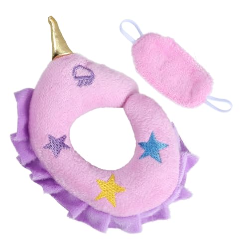 CVUTOVO 1 Satz Doll Dressing Nackenkissen und Augenmaske für Puppen Zubehör für Puppen Kreative Gestaltung und Dekoration für Szenen CVUTOVO 1 Satz Doll Dressing Nackenkissen und Augenmaske für Puppen Zubehör für Puppen Kreative Gestaltung und Dekoration für Szenen von CVUTOVO
