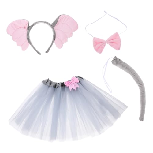 CVUTOVO Elefantenkostüm Satz für Cosplay Tierkostüm mit Stirnband für Halloween und Partys Material für Mädchen und Jungen CVUTOVO Elefantenkostüm Satz für Cosplay Tierkostüm mit Stirnband für Halloween und Partys Material für Mädchen und Jungen von CVUTOVO