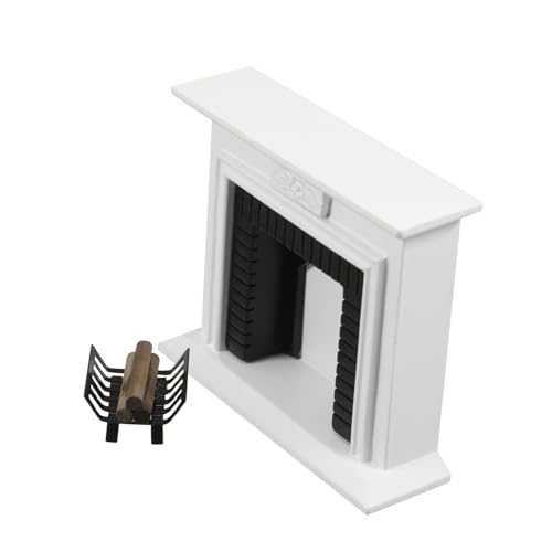 CVUTOVO 1 Satz Miniatur Kamin Set für Puppenhaus Realistisches Modell mit Holzscheiten für DIY Mini Hausdekoration und Mikro Landschaftsmodelle CVUTOVO 1 Satz Miniatur Kamin Set für Puppenhaus Realistisches Modell mit Holzscheiten für DIY Mini Hausdekoration und Mikro Landschaftsmodelle von CVUTOVO