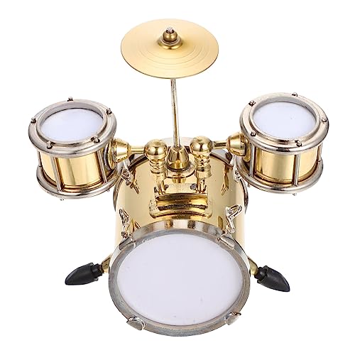 CVUTOVO 1 Satz Miniatur Musikinstrument Modellspielzeug für Handgefertigtes Mikromodell Schlagzeug für Dekoration und Kreative Spielstunden von CVUTOVO