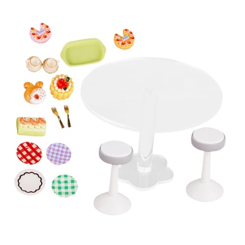 CVUTOVO 1 Satz Miniaturmöbel für Puppenhaus Realistische Acryl Dining Tischmodelle Food Zubehör für Kreative Spielwelten für Puppenhaus Dekoration und Kinderzimmergestaltung CVUTOVO 1 Satz Miniaturmöbel für Puppenhaus Realistische Acryl Dining Tischmodelle Food Zubehör für Kreative Spielwelten für Puppenhaus Dekoration und Kinderzimmergestaltung von CVUTOVO