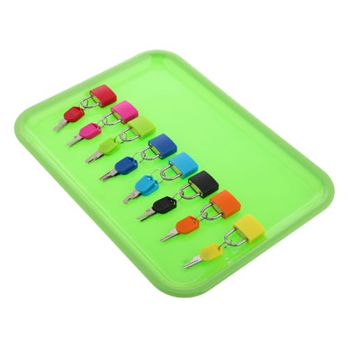 CVUTOVO 1 Satz Montessori Lernspielzeug für Kleinkinder Farbiges Schloss Set mit Schlüssel und Ablageteller Sensomotorisches Logischem und Feinmotorik für Vorschule und Homeschooling CVUTOVO 1 Satz Montessori Lernspielzeug für Kleinkinder Farbiges Schloss Set mit Schlüssel und Ablageteller Sensomotorisches Logischem und Feinmotorik für Vorschule und Homeschooling von CVUTOVO