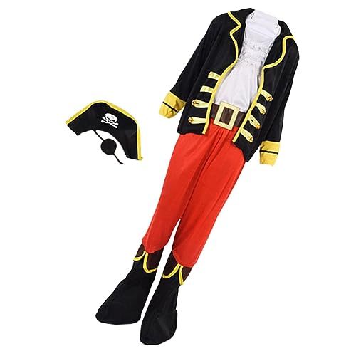 CVUTOVO 1 Satz Piratenkostüm für Hut Cosplay Outfit für Halloween und Mottopartys Leicht und Sicher für Auftritte Partydekoration von CVUTOVO