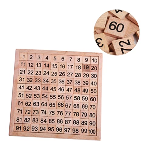 CVUTOVO 1 Satz Zahlen Puzzle Holzspielzeug für Pädagogisches Lernspielzeug zur Zahlen und Mathematikförderung für Kleinkinder Sicheres und Kreatives Spielvergnügen von CVUTOVO