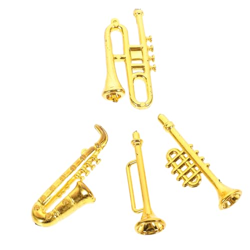 CVUTOVO 1 Set Ausrüstung Für Mini Puppenhäuser Puppenhaus Musikinstrumente Winzige Klassische Instrumentenflöte Für Musikinstrumente Charm Musikalische Blasinstrumente Für Golden Pp von CVUTOVO