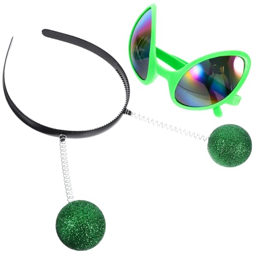 CVUTOVO 1 Set Brille Stirnband Haarbänder Haarschmuck Für Mädchen Cosplay Kostüm Kopfbedeckung Halloween Zubehör Karnevals Stirnband Damen Brillen Zubehör Grün Abs CVUTOVO 1 Set Brille Stirnband Haarbänder Haarschmuck Für Mädchen Cosplay Kostüm Kopfbedeckung Halloween Zubehör Karnevals Stirnband Damen Brillen Zubehör Grün Abs von CVUTOVO