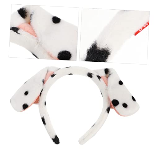 CVUTOVO 1 Stück Karton Hundeohren Stirnband aus Stoff Niedliches Haarband für Kostümpartys Karneval Mottopartys und Cosplay Lustiges Accessoire für Erwachsene von CVUTOVO