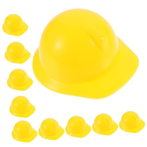CVUTOVO 10 Stück Mini Bauhelm Deko Gelbe Puppenhelme für Puppenhaus und DIY Zubehör für Baustellen Themenpartys und Kreative Bastelideen CVUTOVO 10 Stück Mini Bauhelm Deko Gelbe Puppenhelme für Puppenhaus und DIY Zubehör für Baustellen Themenpartys und Kreative Bastelideen von CVUTOVO