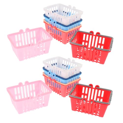 CVUTOVO 10 Stück Mini Einkaufskorb Teilig Realistische Miniatur Körbe Rot und für Puppenhaus Dekoration und Kreative Aufbewahrung für Miniatur Accessoires CVUTOVO 10 Stück Mini Einkaufskorb Teilig Realistische Miniatur Körbe Rot und für Puppenhaus Dekoration und Kreative Aufbewahrung für Miniatur Accessoires von CVUTOVO