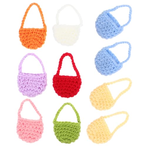 CVUTOVO 10 Stück Miniature Stricktasche Teiliges für Puppenhaus Handgefertigte Aufbewahrungstaschen Kreative DIY Projekte und Dekoration für Spielzeughäuser CVUTOVO 10 Stück Miniature Stricktasche Teiliges für Puppenhaus Handgefertigte Aufbewahrungstaschen Kreative DIY Projekte und Dekoration für Spielzeughäuser von CVUTOVO