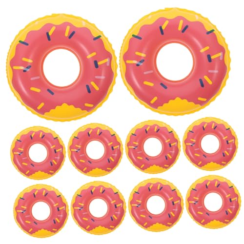 CVUTOVO 10 Stück Teiliges Mini Schwimmring Deko für Puppenhaus Schwimmring Ornamente für Kreative Spielwelten für Sicher und Wiederverwendbar von CVUTOVO