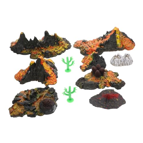 CVUTOVO 10 Stück Teiliges Vulkanmodell aus Premium Kunststoff Realistische Mikro Vulkanlandschaft Dekoration für Sandtisch Aquarium Büro Langlebig und Kindgerecht zur Naturerkennung CVUTOVO 10 Stück Teiliges Vulkanmodell aus Premium Kunststoff Realistische Mikro Vulkanlandschaft Dekoration für Sandtisch Aquarium Büro Langlebig und Kindgerecht zur Naturerkennung von CVUTOVO