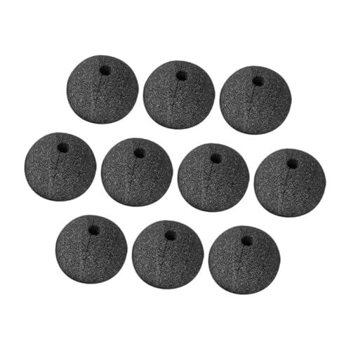 CVUTOVO 10stücke Schwarze Clown Nase Schwamm Für Kostüme Halloween Und Cosplay Accessoires Clown Nase Für Partys Und Bühnenauftritte Leicht Und Tragbar von CVUTOVO