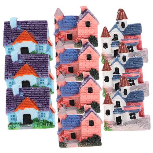 CVUTOVO 10stücke Haus Resin Für Aquarien Und Mikrolandschaften Dekorative Figuren Für Pflanzen Und Heimdekoration Vielseitig Einsetzbar von CVUTOVO