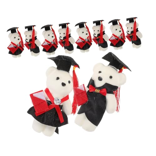 CVUTOVO 12 Stück Teiliges Abschlussbär Plüschset mit Graduationshut Süße Stofftierpuppen für Abschlussfeiern und Blumenstrauß Dekorationen Erinnerungsstück für Absolventen CVUTOVO 12 Stück Teiliges Abschlussbär Plüschset mit Graduationshut Süße Stofftierpuppen für Abschlussfeiern und Blumenstrauß Dekorationen Erinnerungsstück für Absolventen von CVUTOVO