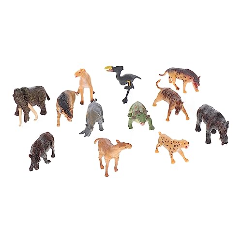 CVUTOVO 12 Stück Teiliges Set von Miniatur Tierfiguren Realistische Waldtiere für Dekorieren Lernspielzeug und Deko für Geburtstagsfeiern von CVUTOVO