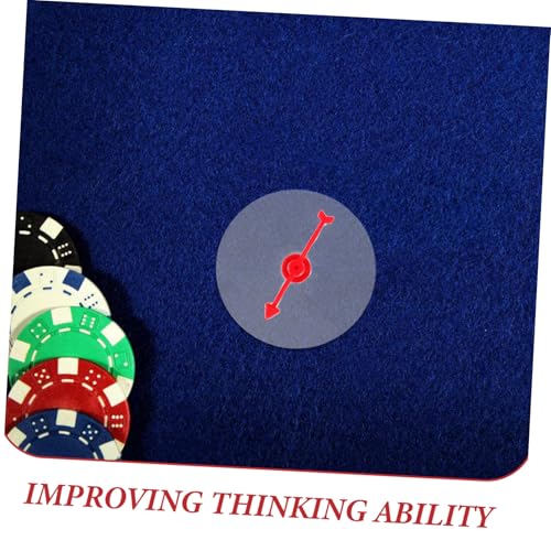 CVUTOVO 12 Stück Teiliges Transparentes Wiederverwendbares Spielbrett mit Abwischbarem Rotierendem Kunststoff Zeiger für Unterricht Spiele Diskussionen Schule Büro und Zuhause von CVUTOVO