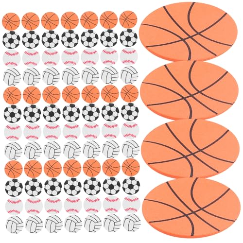 CVUTOVO 120Stücke Aufkleber Selbstklebende Sticker Fußball Basketball Volleyball und Baseball für Scrapbooking Partydekoration und Lernmaterialien von CVUTOVO