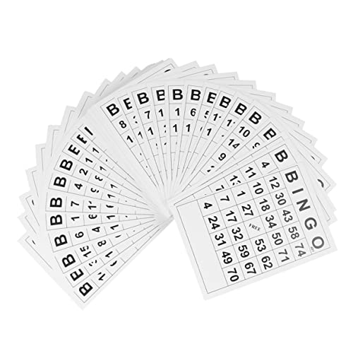 CVUTOVO 120Stücke Bingo Karten Interaktives Lernspielzeug für Wiederverwendbar für Familienfeiern und Spielabende Fördert Kognitive Fähigkeiten und Soziale Interaktion von CVUTOVO