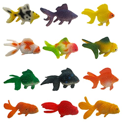 CVUTOVO 12Stücke Goldfisch Figur Lebensechte Goldfisch Modelle für Aquarium Dekoration Zufällige Farben und für Aquarienliebhaber CVUTOVO 12Stücke Goldfisch Figur Lebensechte Goldfisch Modelle für Aquarium Dekoration Zufällige Farben und für Aquarienliebhaber von CVUTOVO